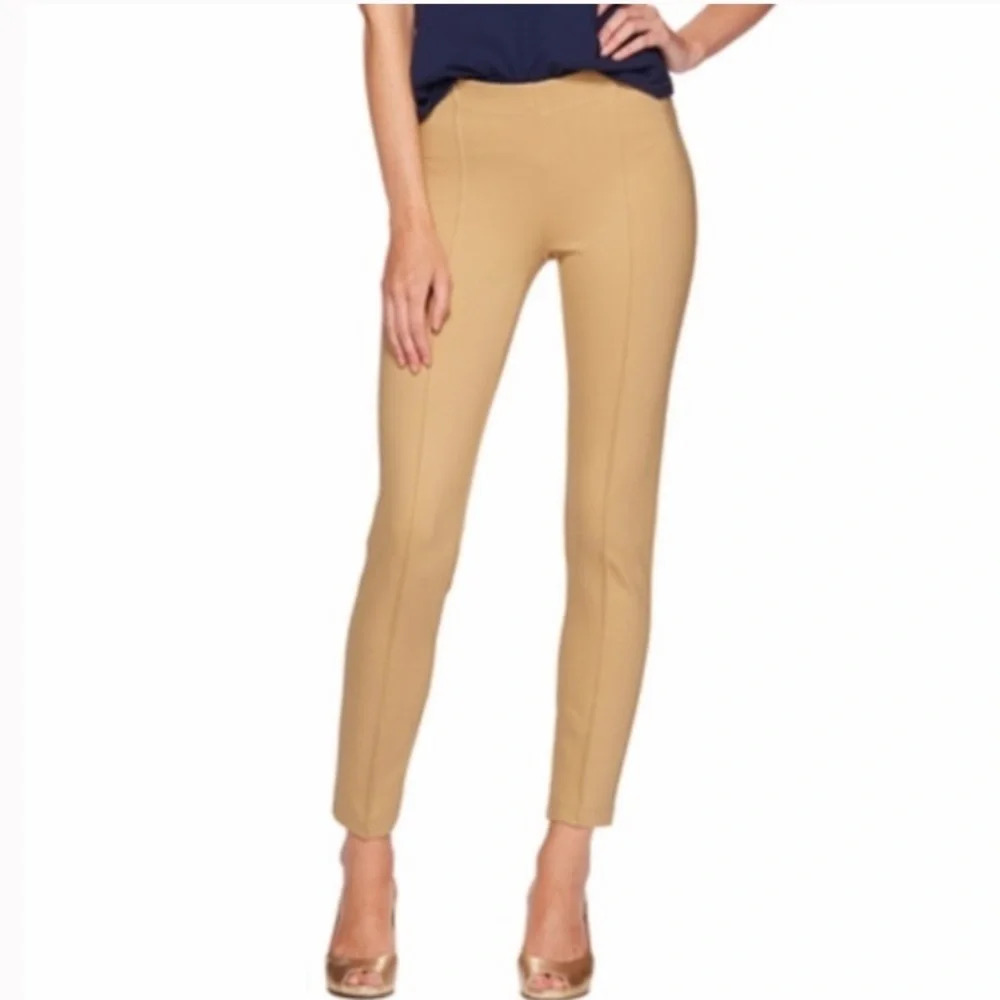 Lilly Pulitzer Toasted Coconut Tan Travel Vacation Pull-on Pant W-060 Sz S